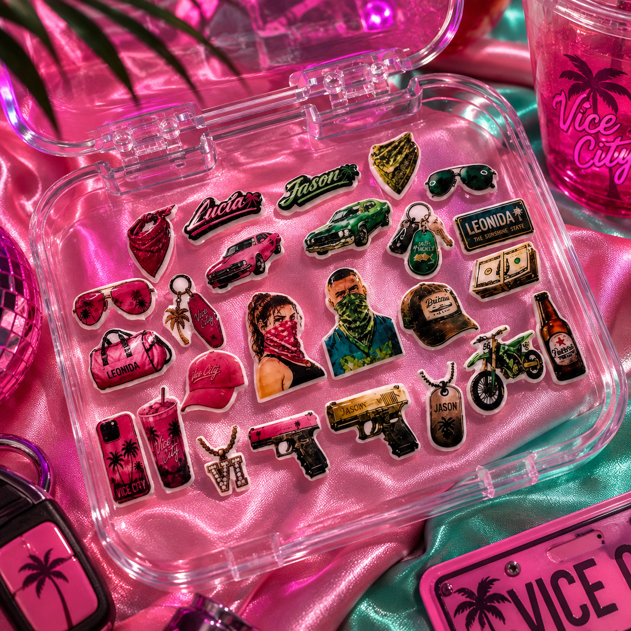 GTA 6 Nail Charms: Welcome to Vice City After Dark