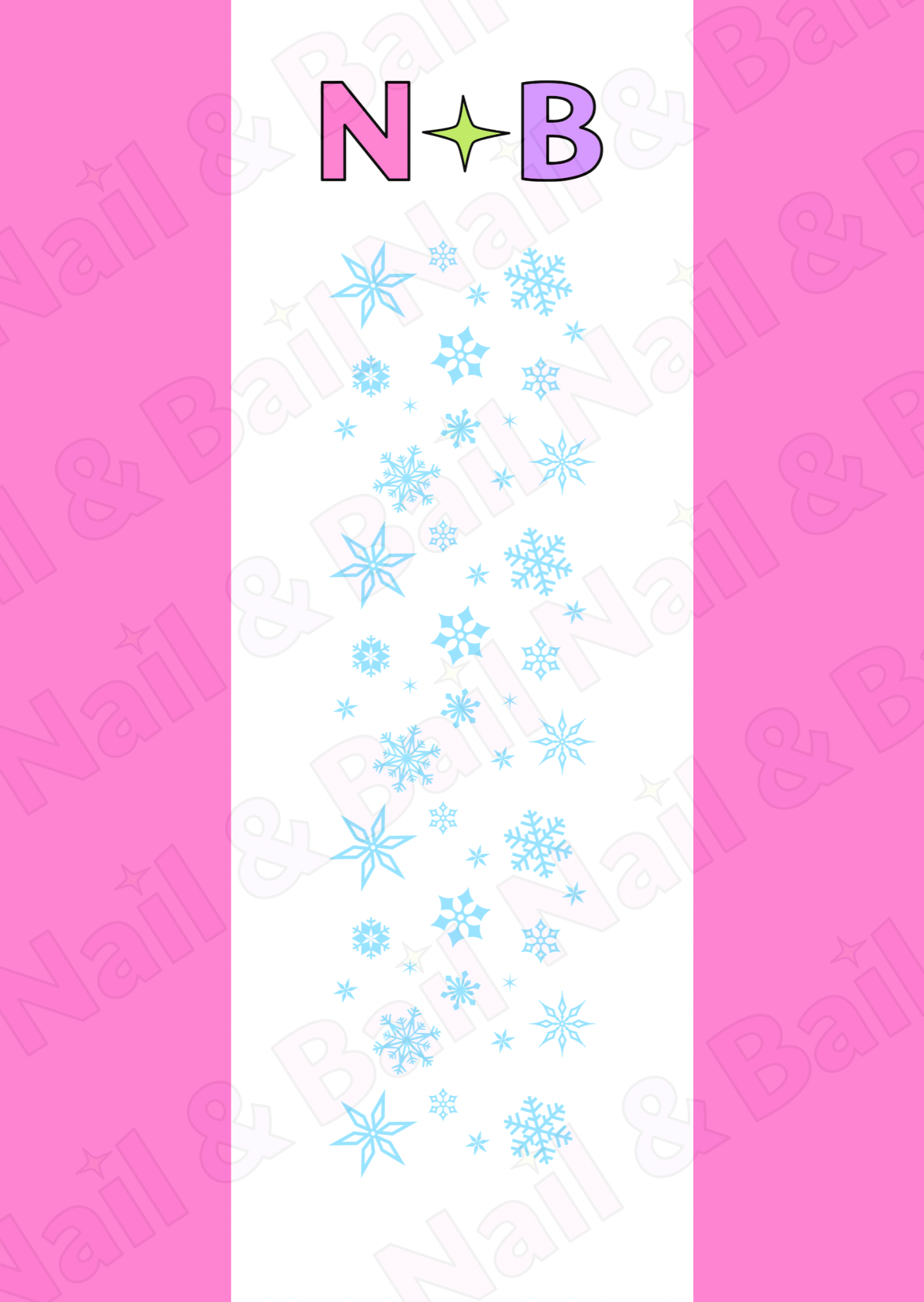 Snowflake Nail Decals