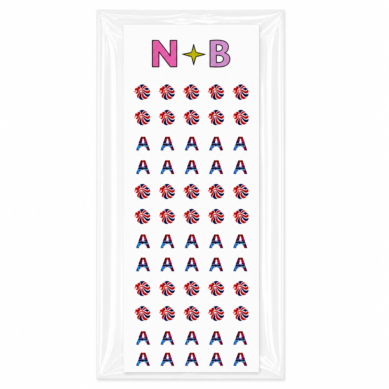 Team GB custom nail decals created for sports event activation