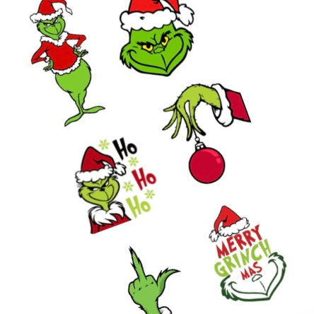 The Mean One Nail Decals