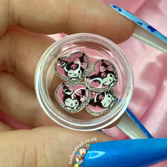 6 Kuromi Heart Charms