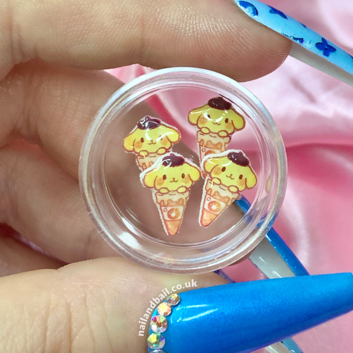 Introducing our 6pcs Handmade Pompompurin Ice Cream Nail Charms – a sweet and whimsical addition to your nail art! 🍦Featuring adorable orange ice cream cones with Pompompurin's head as the ice cream, these charms effortlessly add a touch of kawaii charm to your manicure. Order now and let your nails become a canvas of cuteness and creativity! 