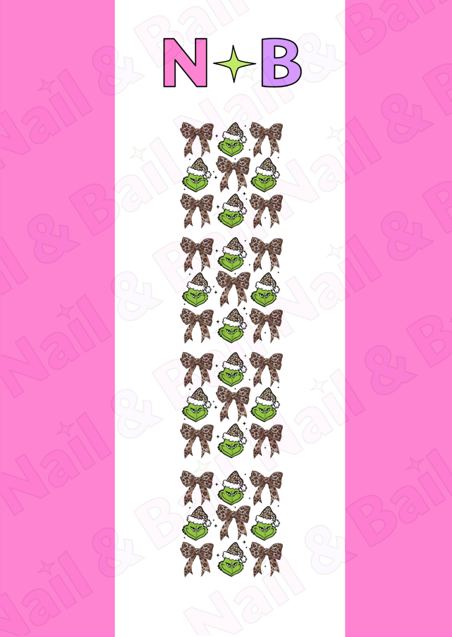 Wild Grinch Nail Decals