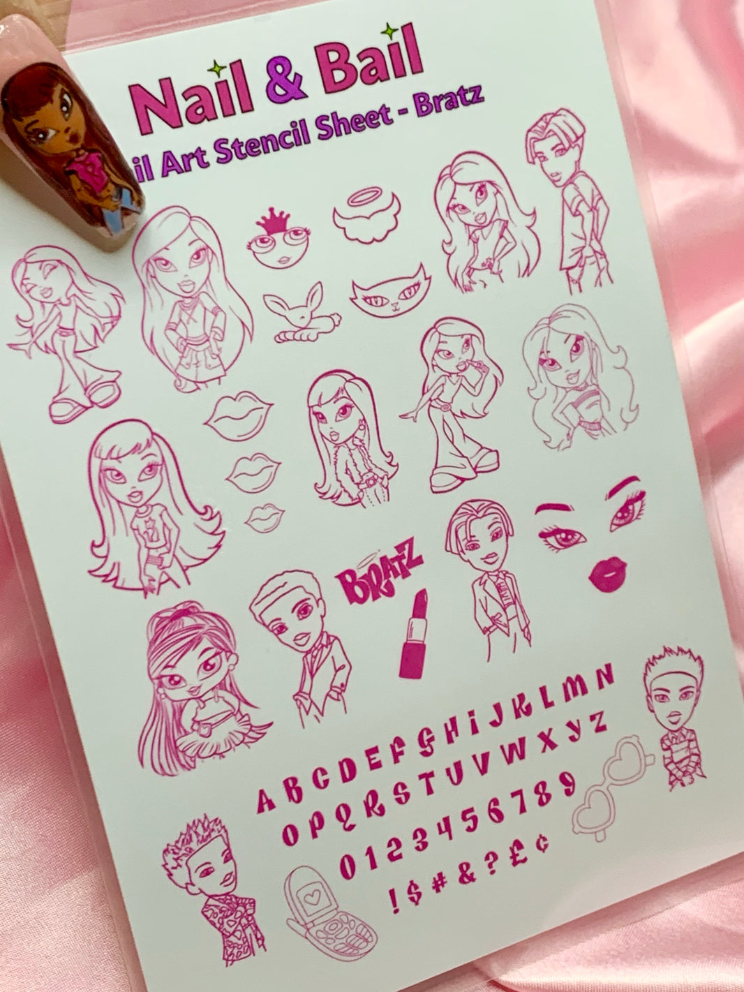 Nail Art Stencil Sheets Collection | Nail &amp; Bail | Handmade Nail Art