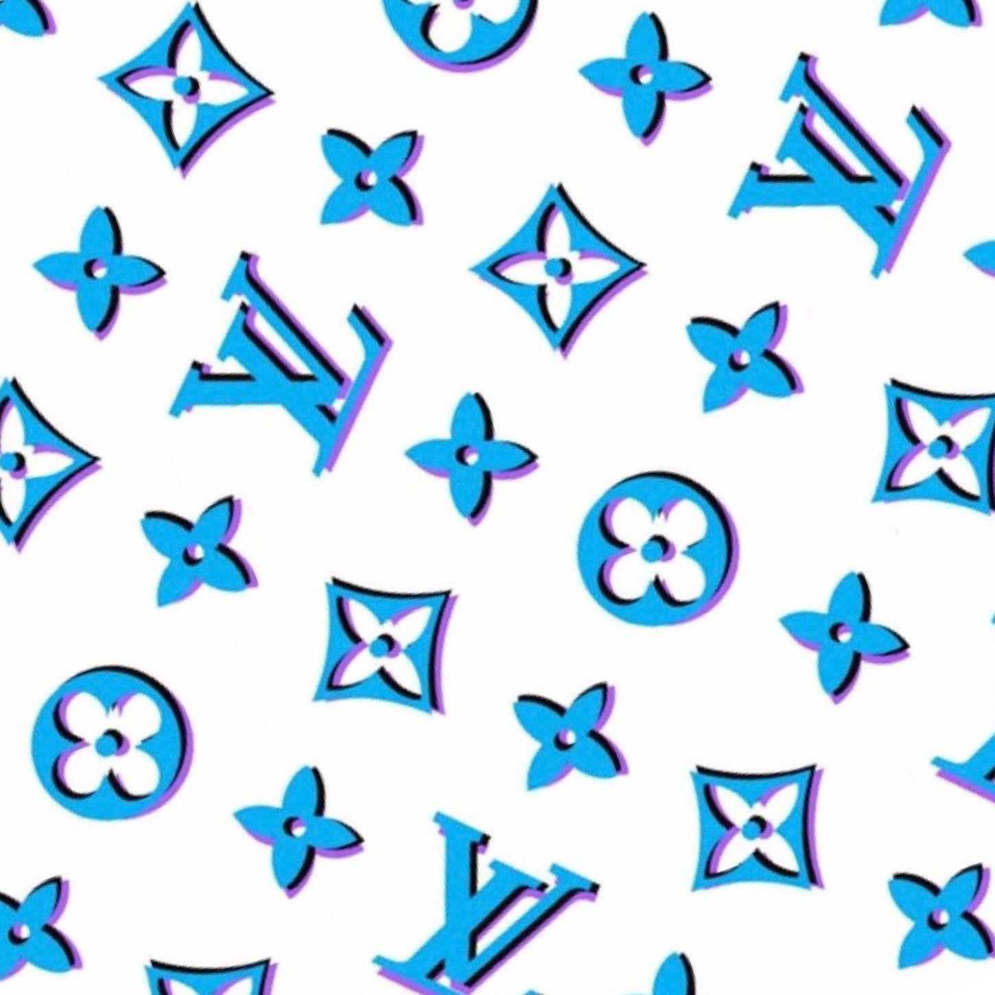 Calcomanías de diseñador azules