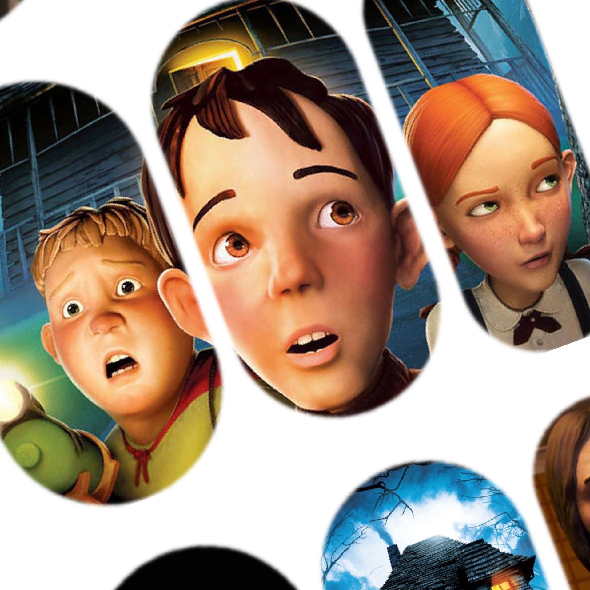 Calcomanías de la casa del monstruo