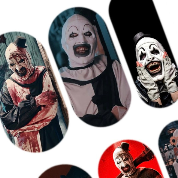 Terrifying Clown Nail Decals