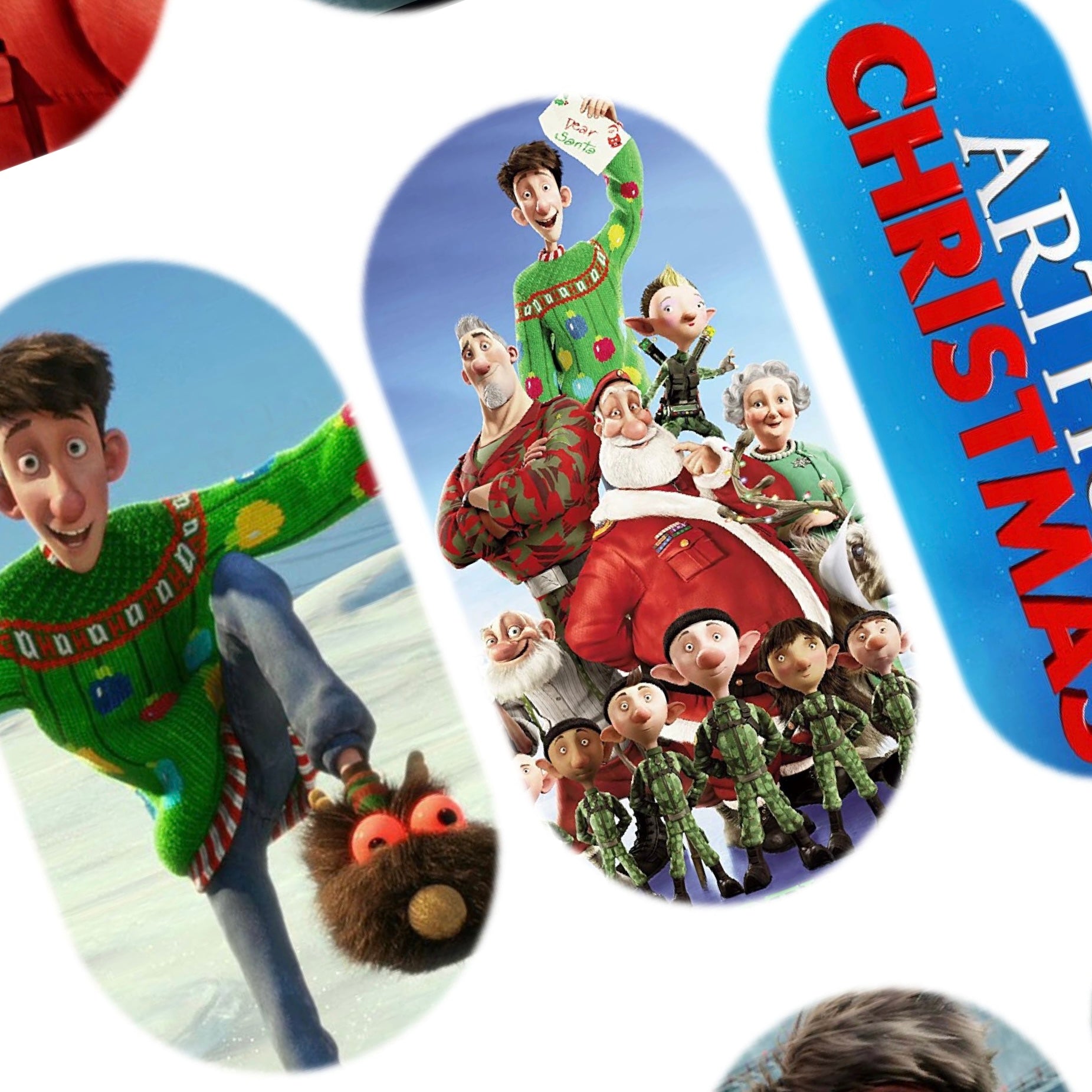 Calcomanías de uñas navideñas de Arthur