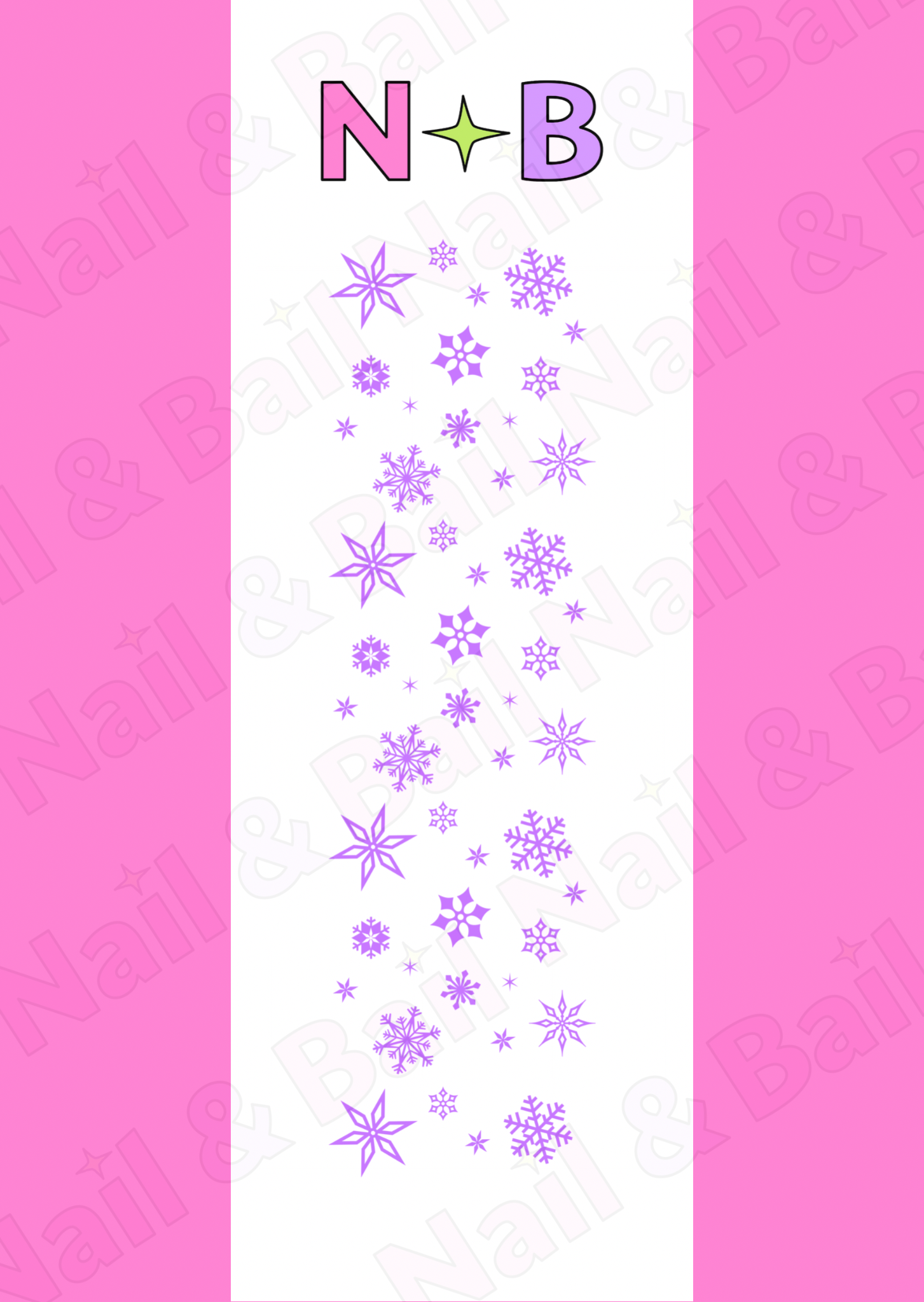 Snowflake Nail Decals