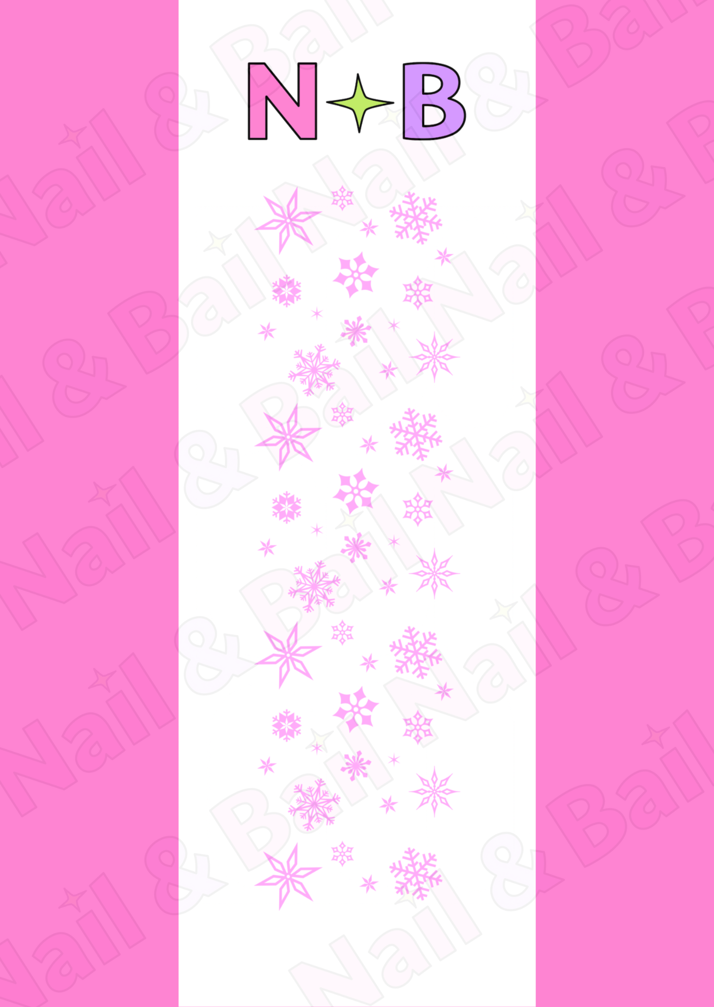 Snowflake Nail Decals