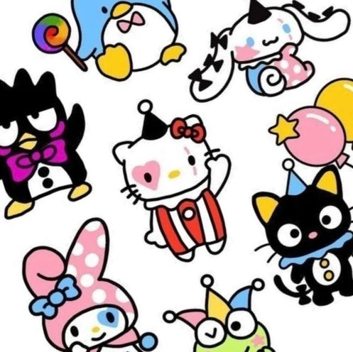 Circus Cuties Nail Decals