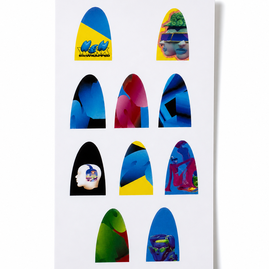 Custom Spotify nail decals created for influencer and PR event