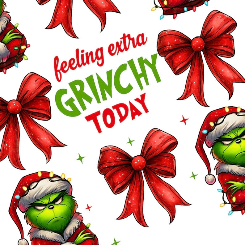 Extra Grinchy Nail Decals