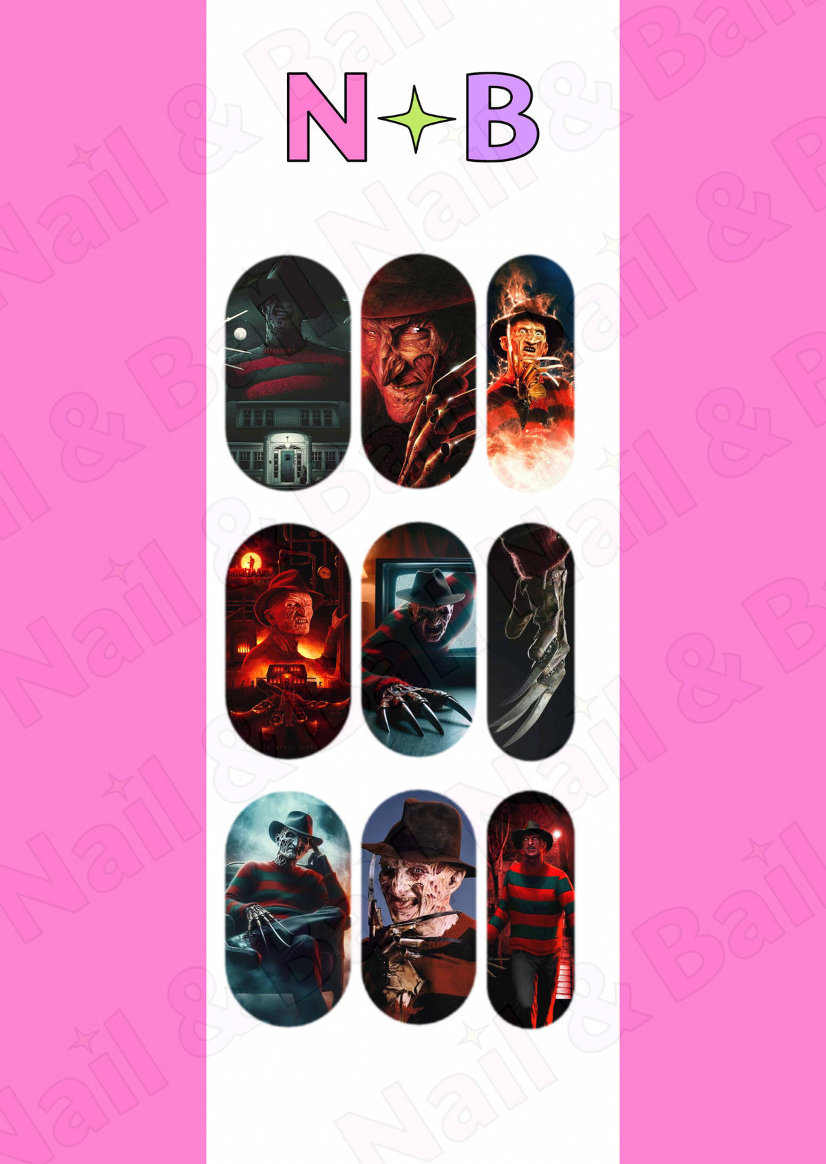 Springwood Slasher Nail Decals