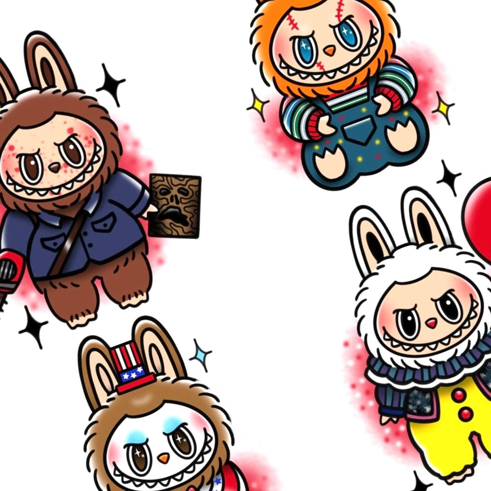 Spooky Bubus Nail Decals