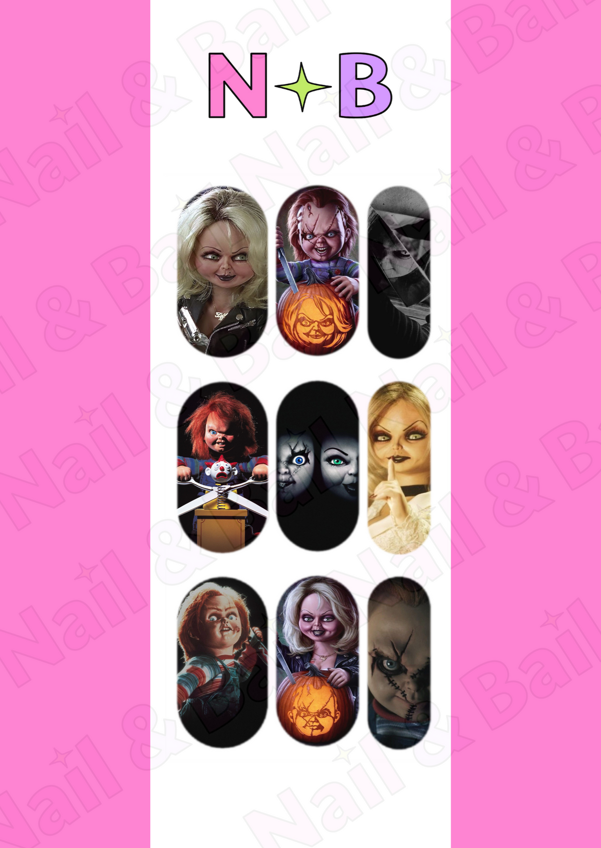 Killer Dolls Nail Decals