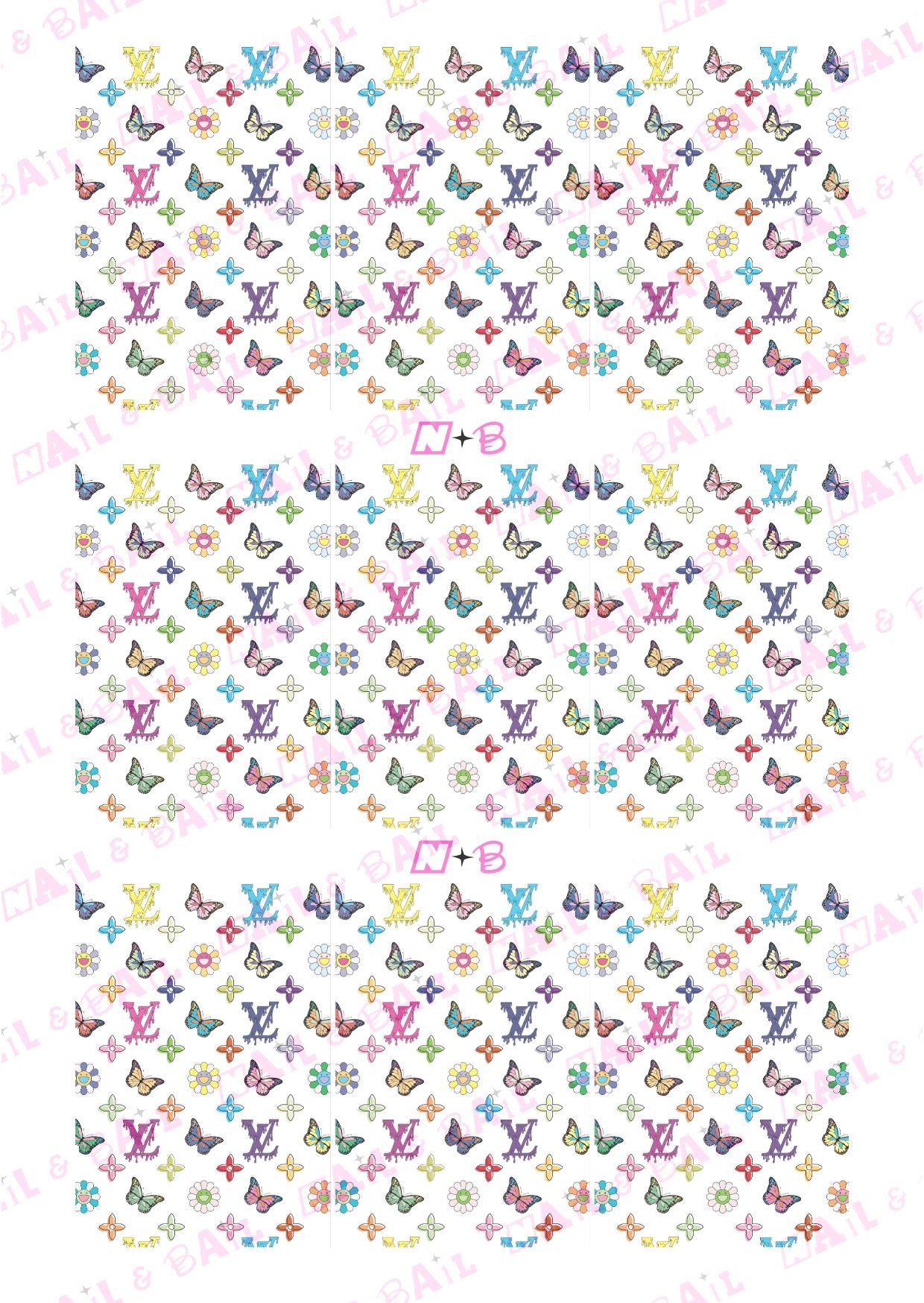 Calcomanías de diseñador de mariposas