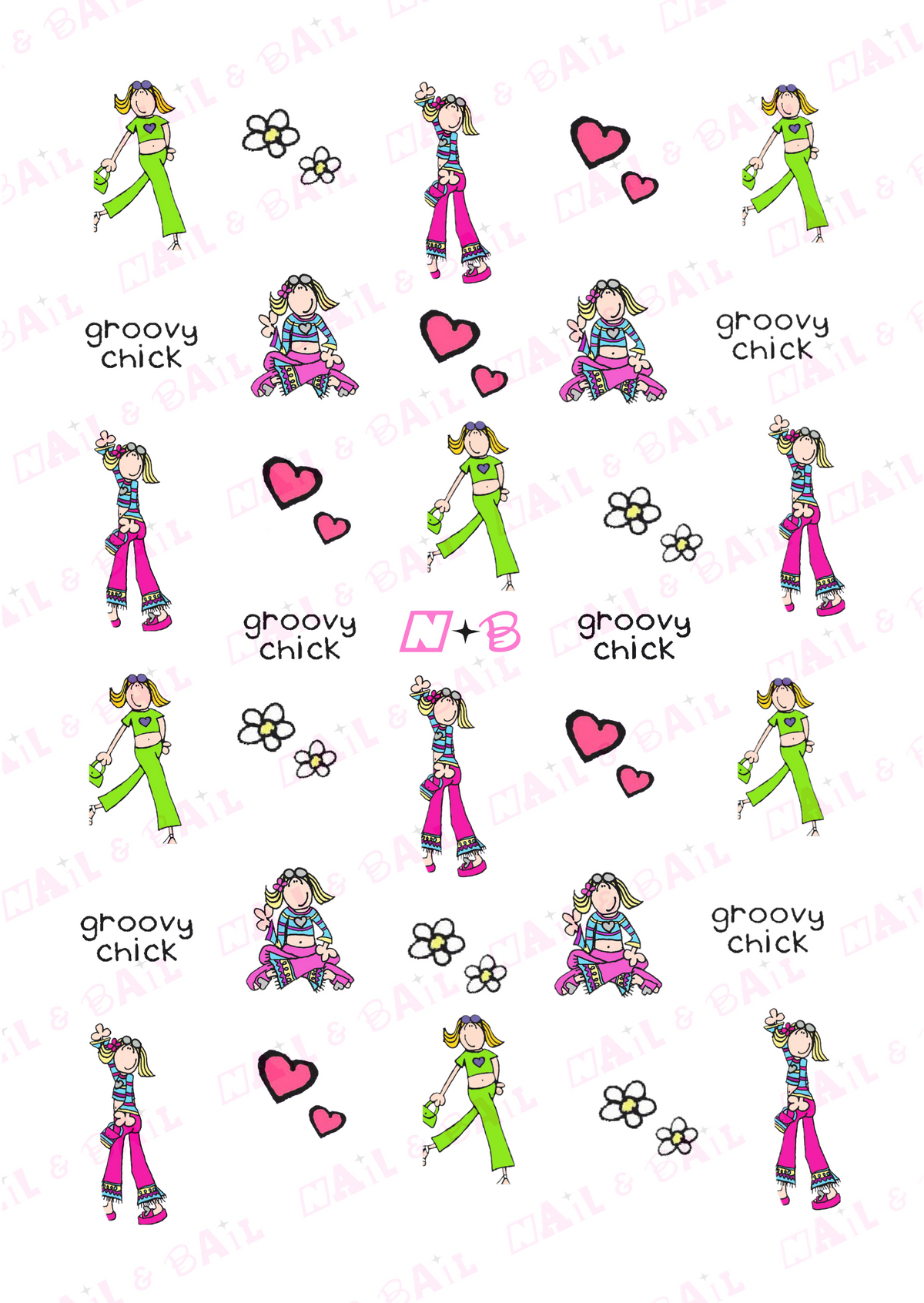 Groovy Chick Decals