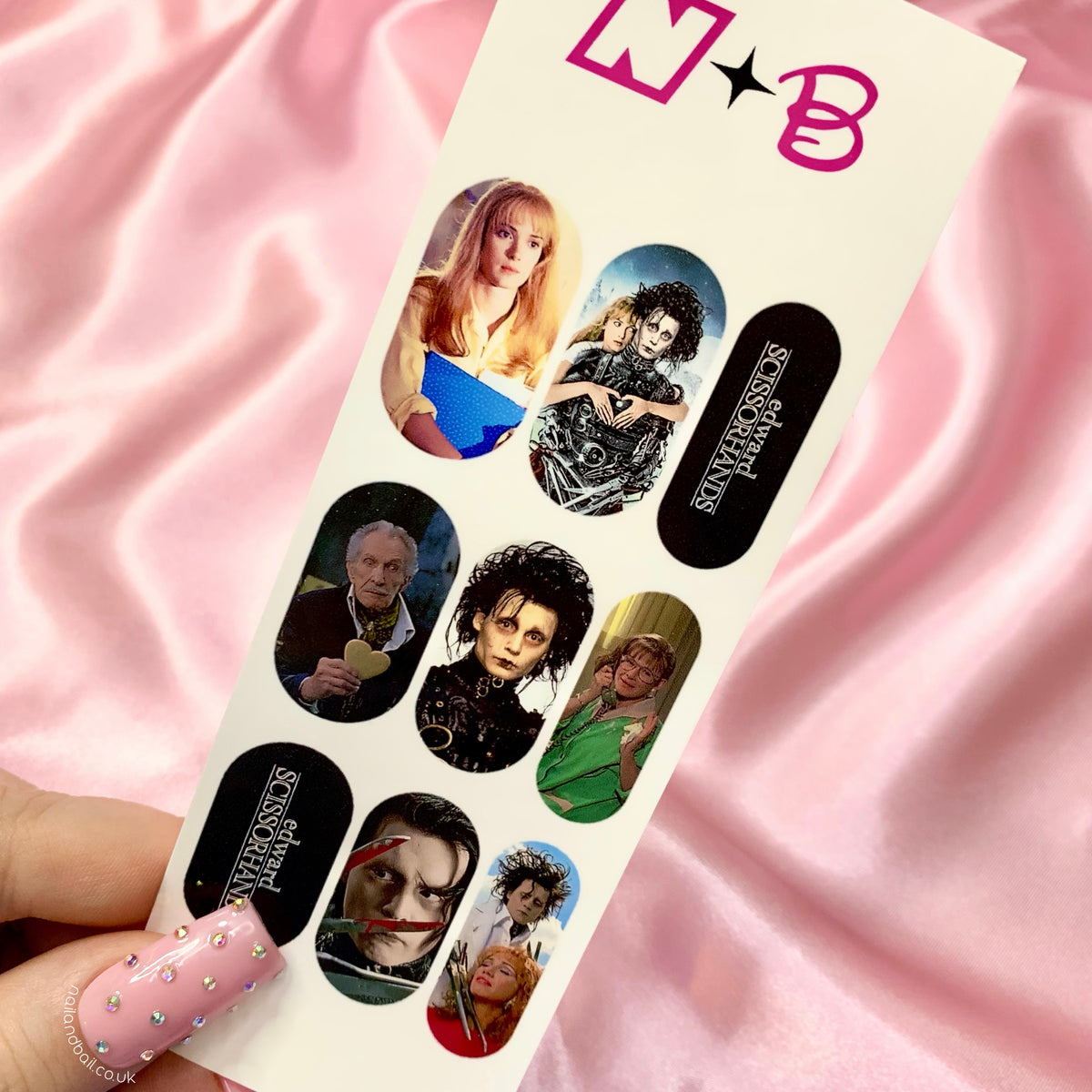 Scissorhands Nail Decals