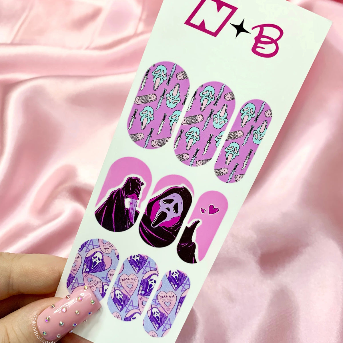 Ghost Mask Nail Decals