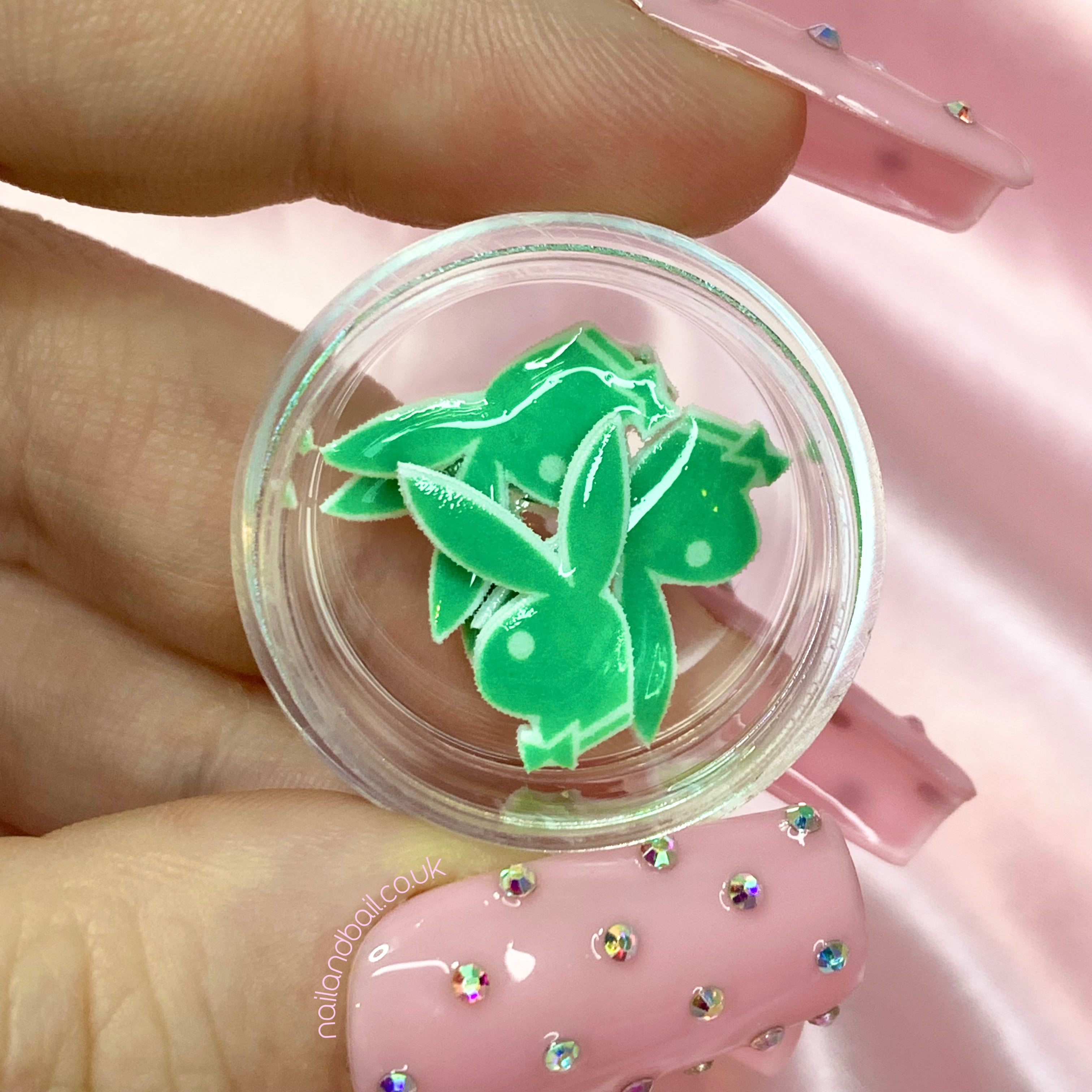 Introducing our handmade 6pcs Bright Bunny Nail Charms! Add a touch of glamour to your nails with these adorable charms, available in various colors. Perfect for any occasion, these high-quality charms are a must-have for any fashion-forward individual. Order now and take your nail game to the next level!