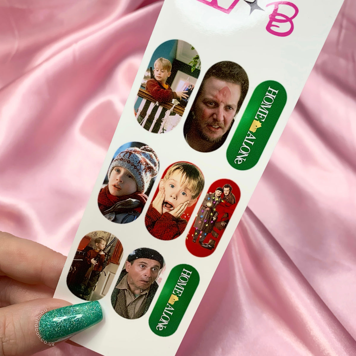 Home alone Christmas Nail decals