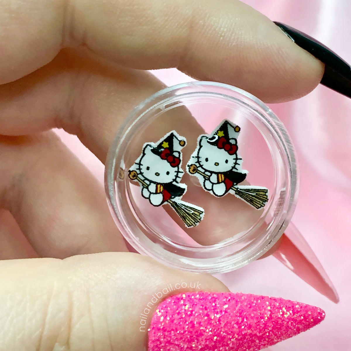 6pcs Kitty Witch Charms